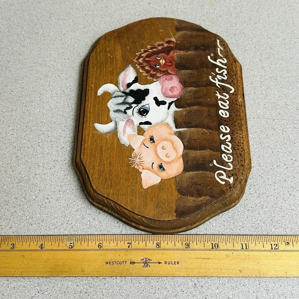 Vintage Wooden Wall Hanging 